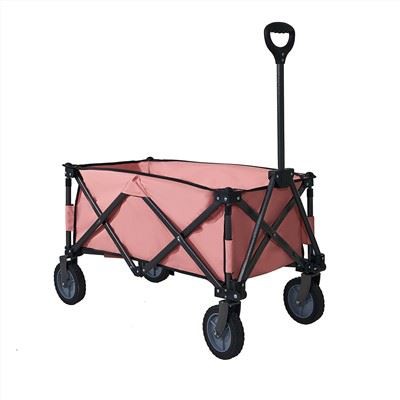 Składany wózek plażowy z uchwytami na kubki